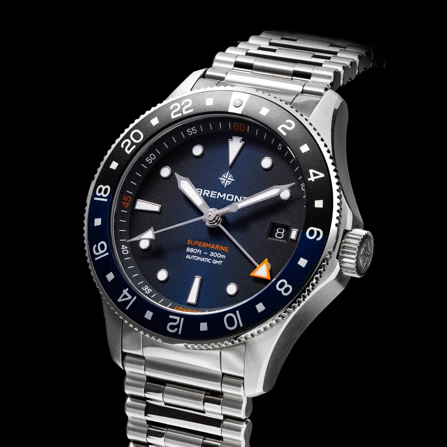 Supermarine 300M GMT, 'Glacier' Blue