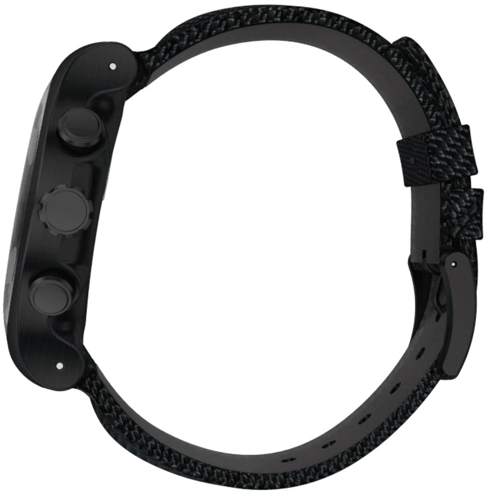 Swatch Men's Watch - Irony Thenero Chronograph Quartz Black Dial Strap | YOB404