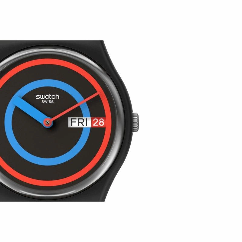 Swatch CIRCLING BLACK Watch SO28B706
