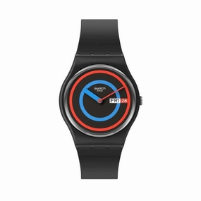 Swatch CIRCLING BLACK Watch SO28B706