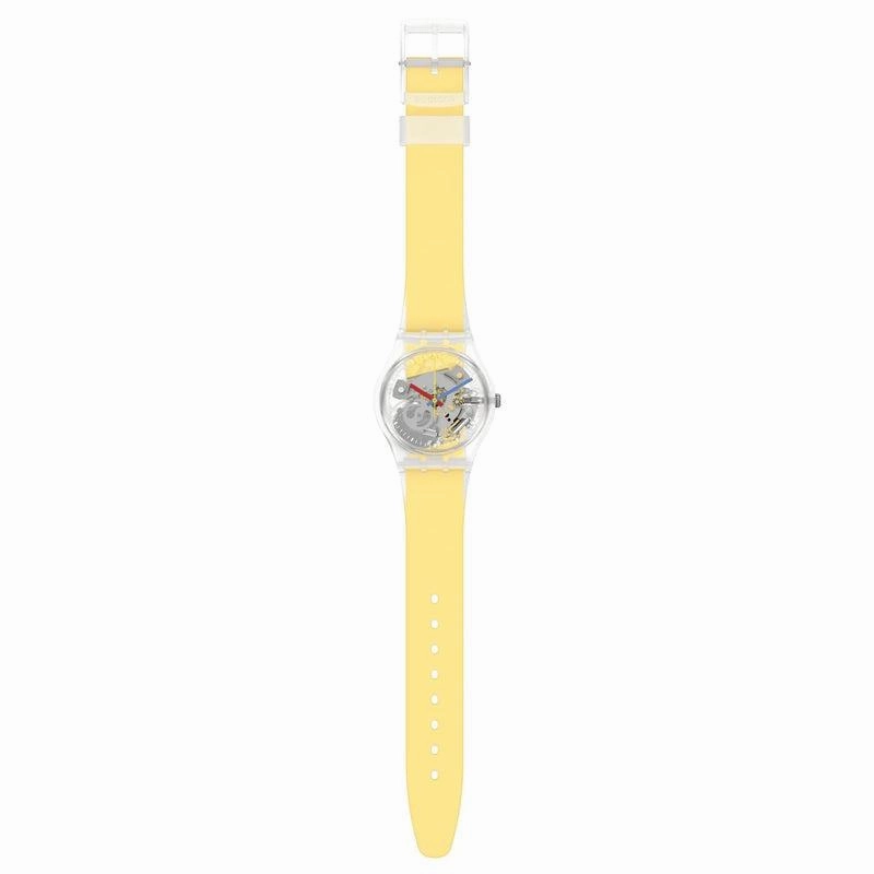 Swatch CLEARLY YELLOW STRIPED Watch GE291