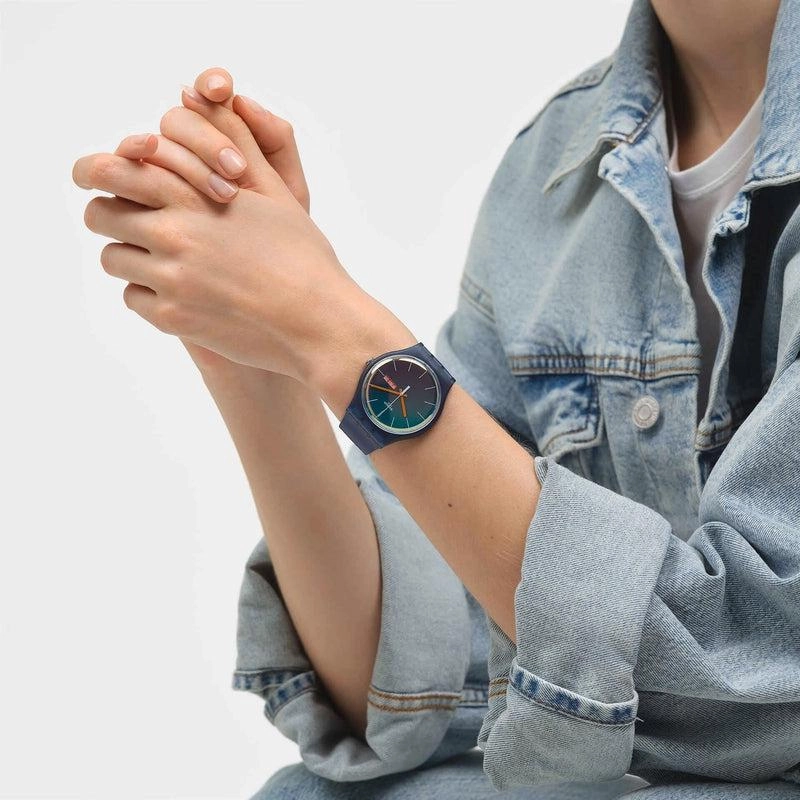 Swatch FADE TO TEAL Watch SO29N708