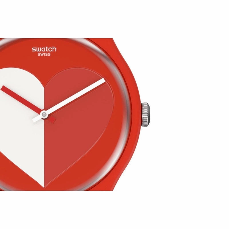 Swatch HALF <3 WHITE Watch SO29Z112