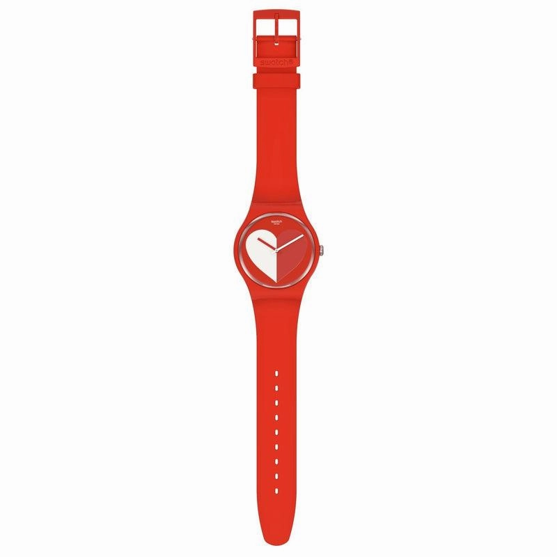 Swatch HALF <3 WHITE Watch SO29Z112