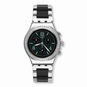 Swatch Made In Black Chronograph Watch