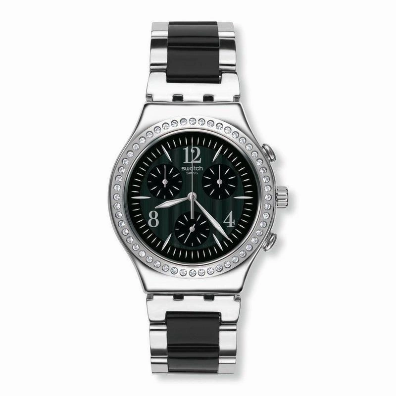 Swatch Made In Black Chronograph Watch
