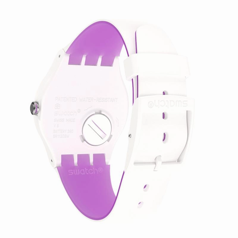 Swatch WHITENPURPLE Watch SUOW173