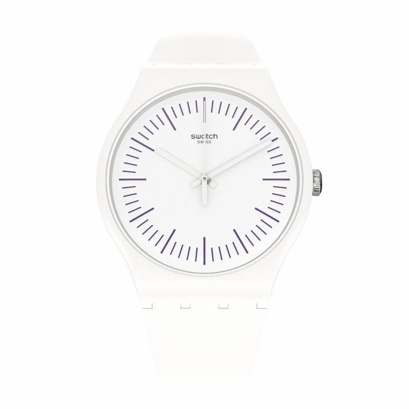 Swatch WHITENPURPLE Watch SUOW173