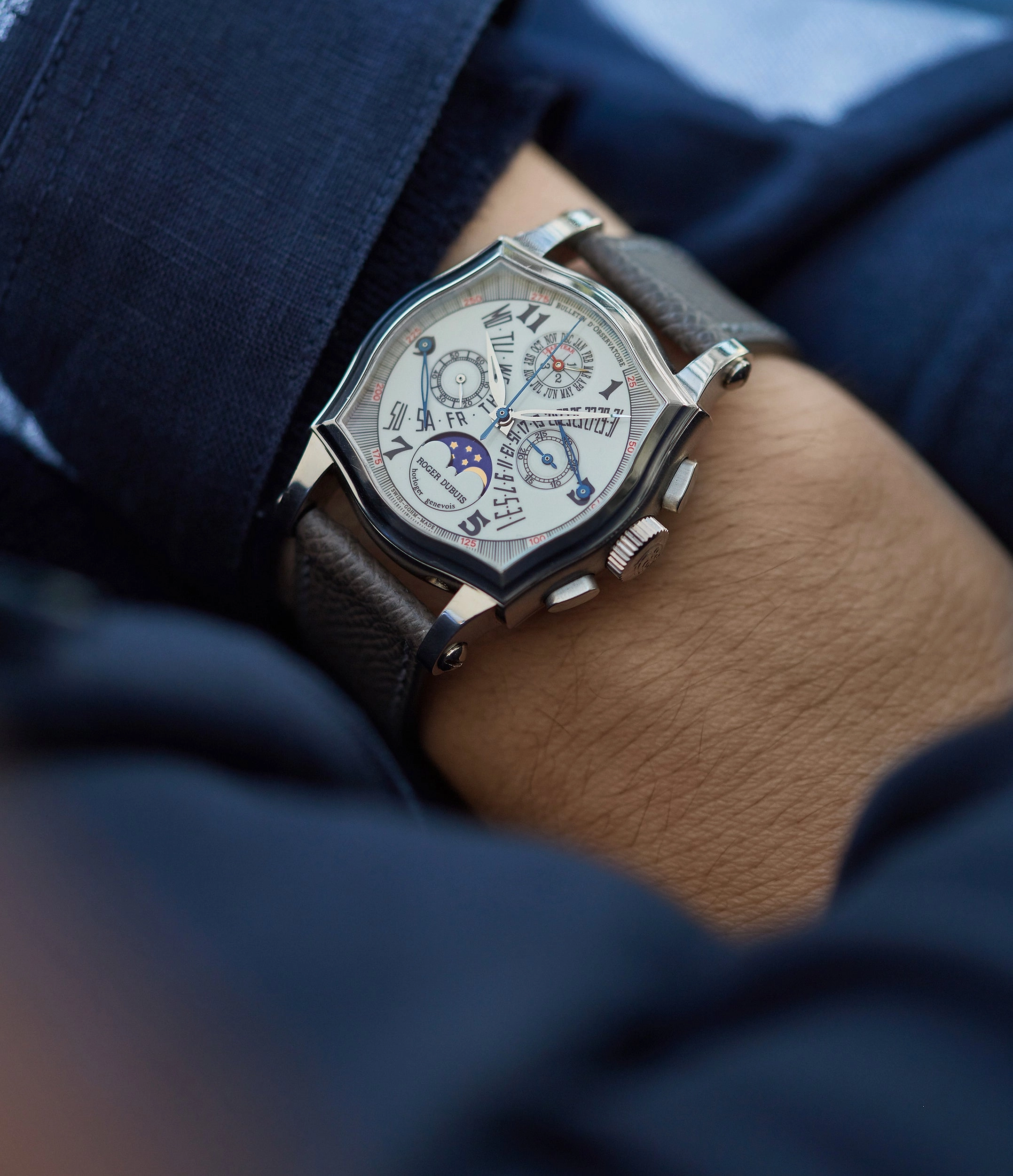 Sympathie Perpetual Calendar Chronograph | Bi-Retrograde | White Gold