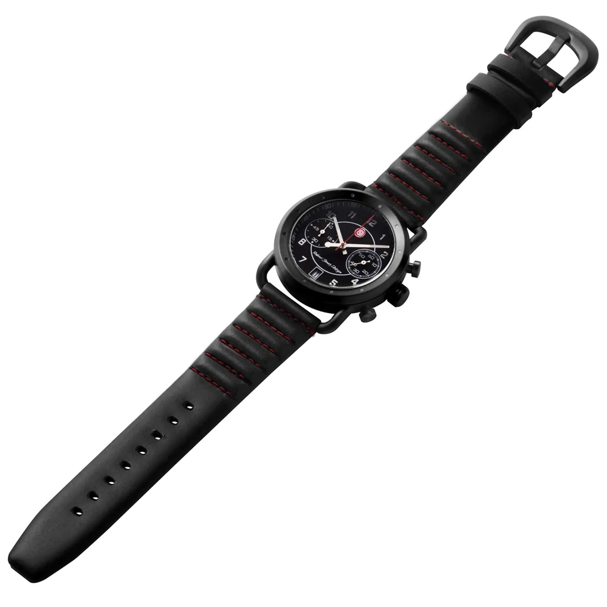 Szanto Icon Unisex Watch - Roland Sands Signature Black and Red Strap | IC RS 2252
