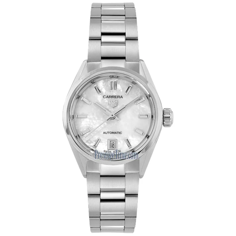 Tag Heuer Carrera 29mm Automatic - White MOP/Steel