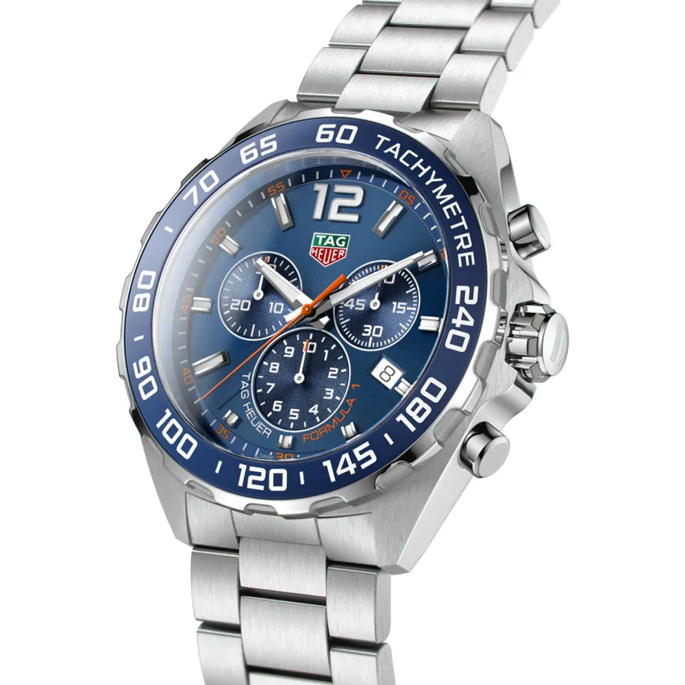 TAG Heuer Formula 1 43mm Blue Dial Quartz Chronograph Gents Watch CAZ1014.BA0842
