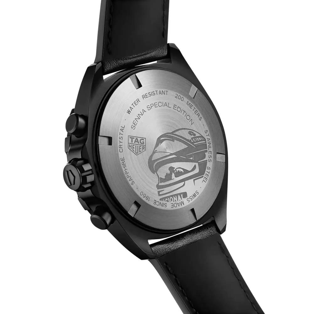 TAG Heuer Formula 1 Senna Special Edition 43mm Grey Dial Quartz Chronograph Gents Watch CAZ101AJ.FC6487