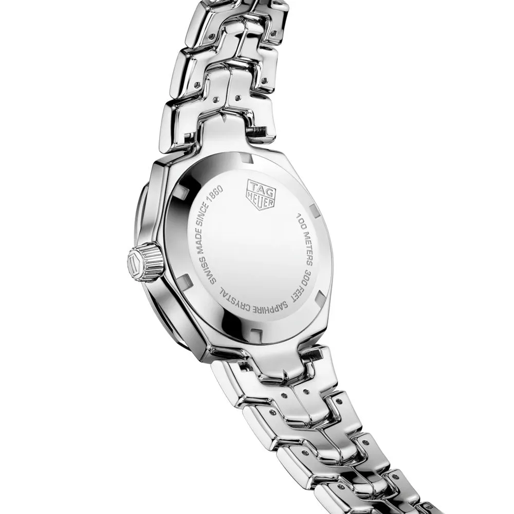 TAG Heuer Link 32mm Black Dial Diamond Quartz Ladies Watch WBC131F.BA0649