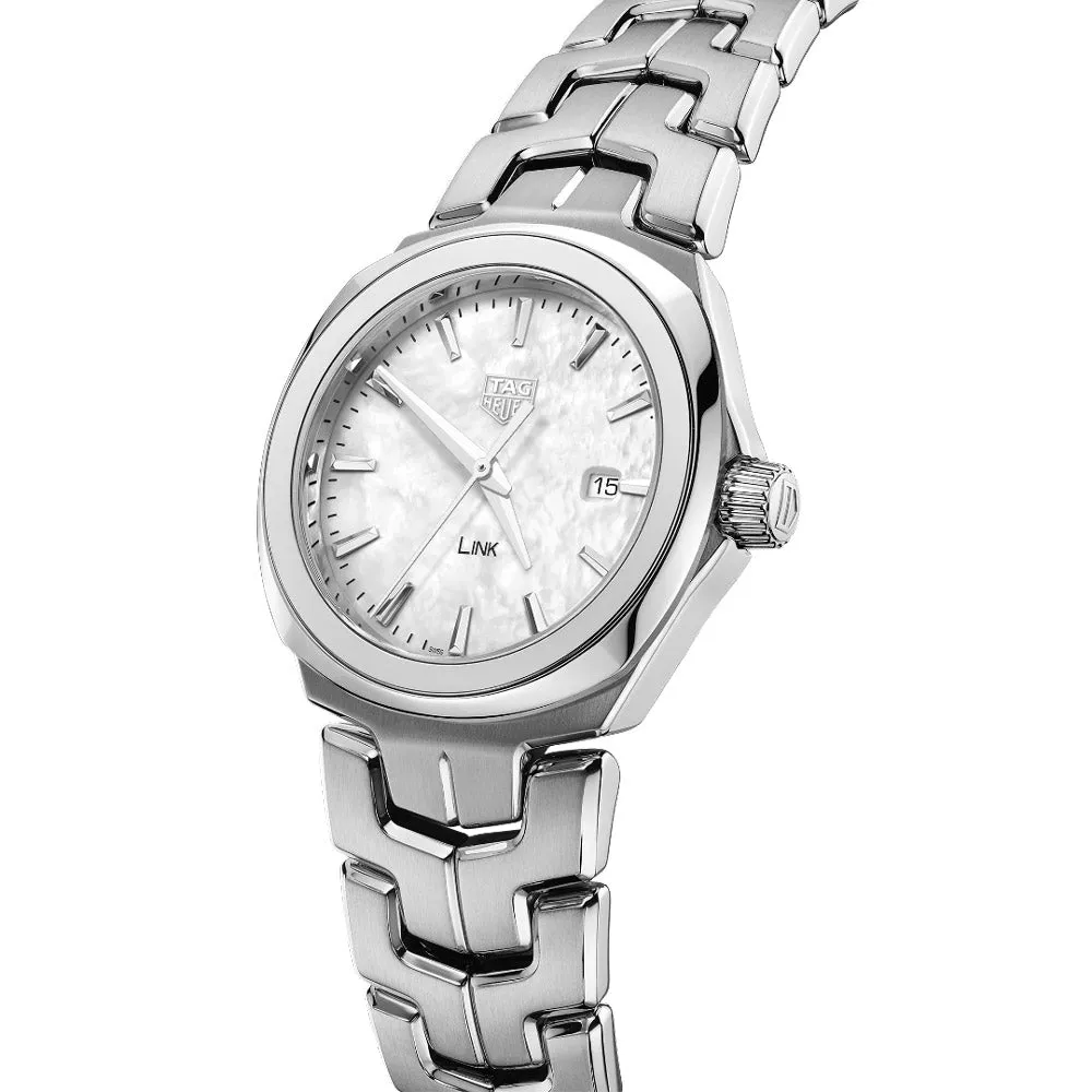 TAG Heuer Link 32mm MOP Dial Ladies Quartz Watch WBC1310.BA0600