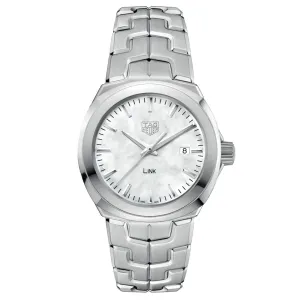 TAG Heuer Link 32mm MOP Dial Ladies Quartz Watch WBC1310.BA0600
