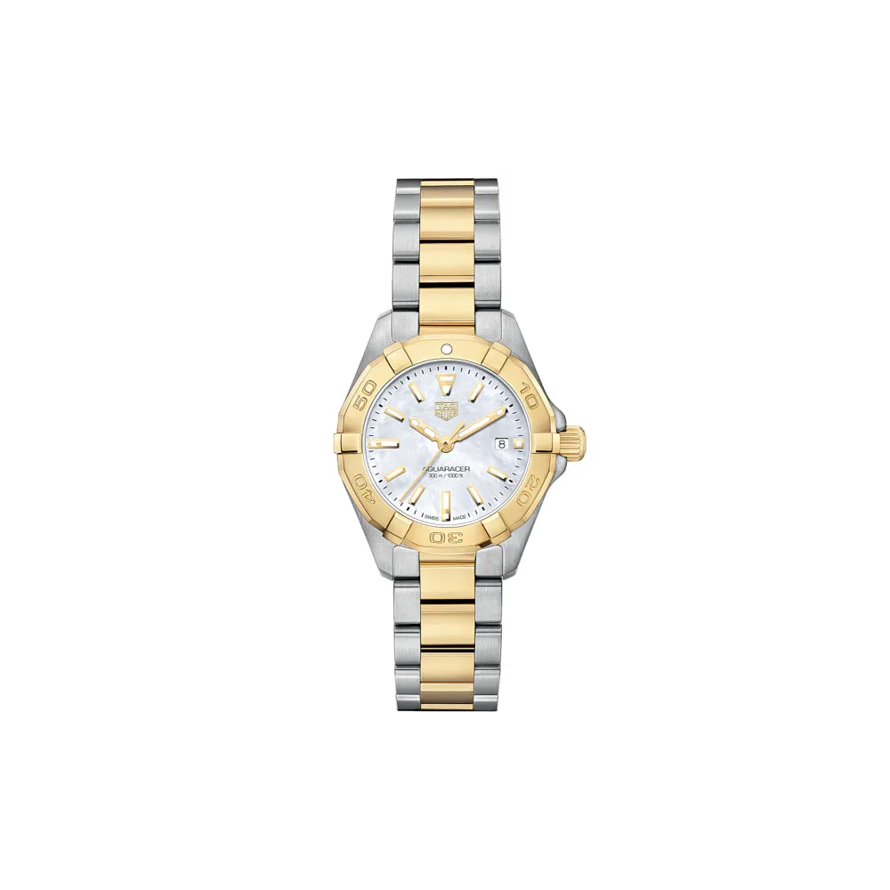 Tag Heuer Two-Tone Aquaracer Date 27mm Quartz Watch