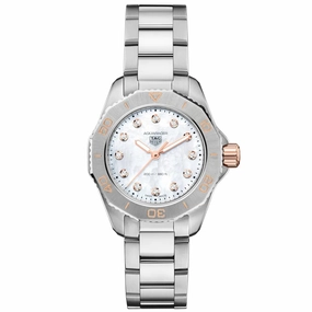 TAG Heuer Aquaracer Professional 200 30mm MOP Dial Diamond Quartz Ladies Watch WBP1450.BA0622