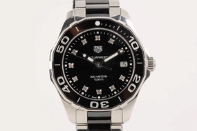 Tag Heuer Aquaracer WAY131C Stainless Steel & Ceramic 36mm Ladies Watch