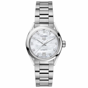 TAG Heuer Carrera 29mm MOP Dial Diamond Automatic Ladies Watch WBN2412.BA0621