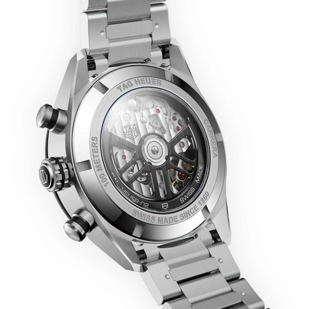 TAG Heuer Carrera 44mm Black Dial Automatic Chronograph Gents Watch CBN2A1B.BA0643