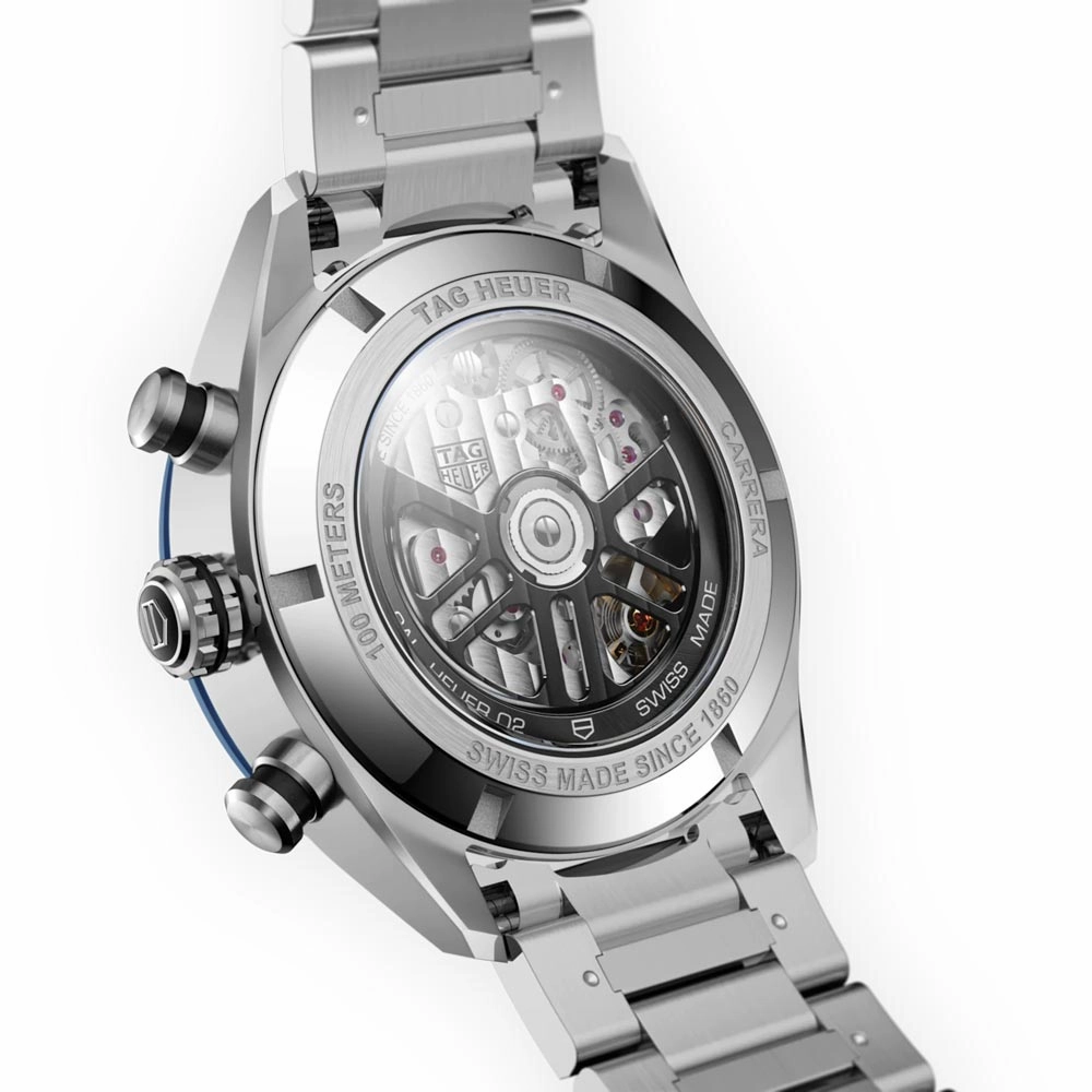 TAG Heuer Carrera 44mm Blue Dial Automatic Chronograph Gents Watch CBN2A1A.BA0643