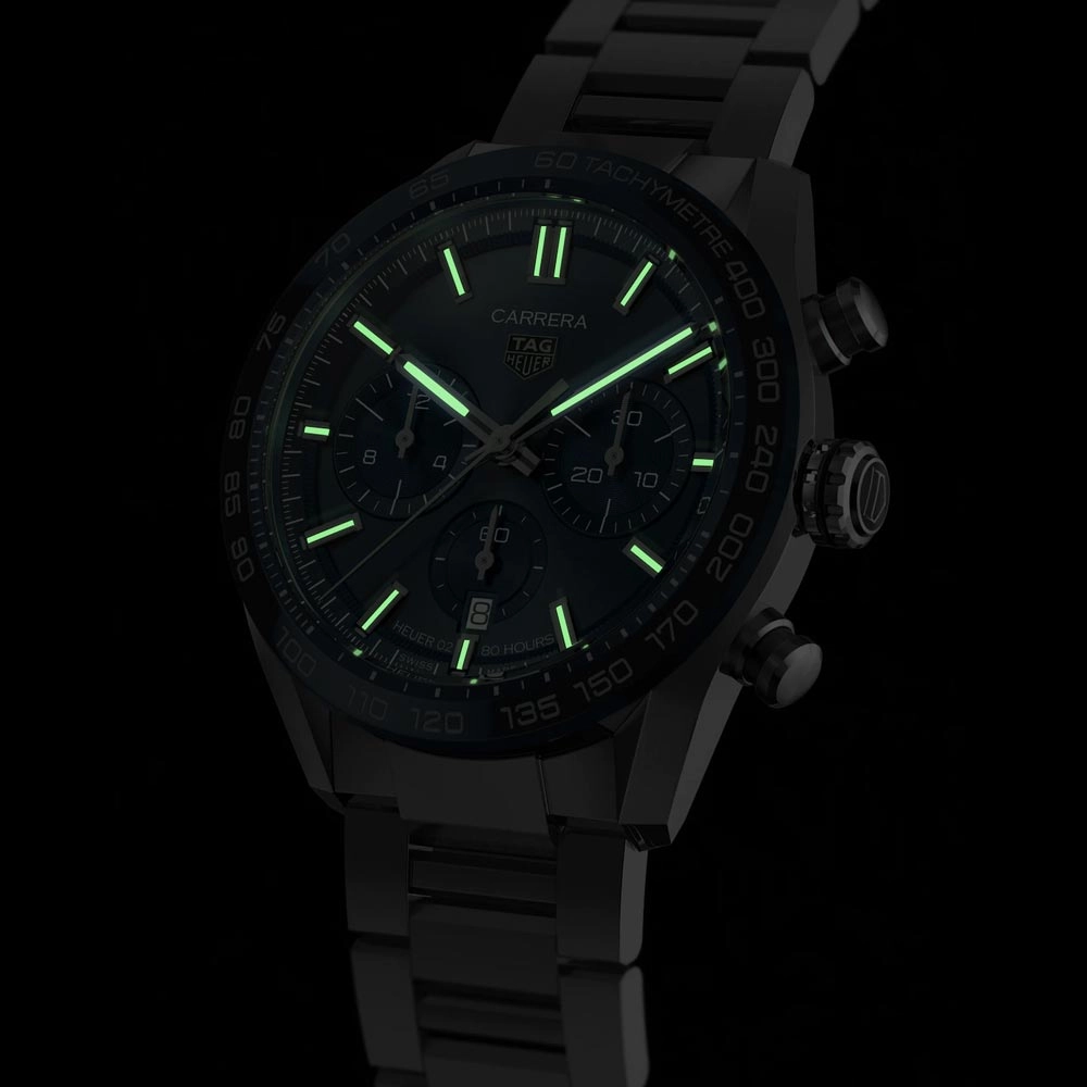 TAG Heuer Carrera 44mm Blue Dial Automatic Chronograph Gents Watch CBN2A1A.BA0643