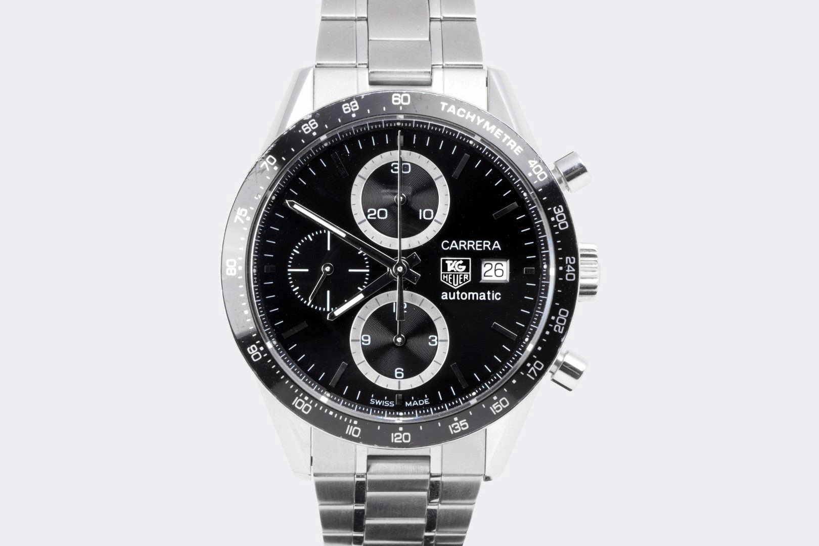 Tag Heuer Carrera CV2010 Chronograph Stainless Steel 41mm Watch