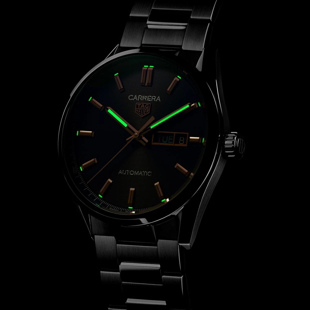 TAG Heuer Carrera Day Date 41mm Black Dial Automatic Gents Watch WBN2013.BA0640