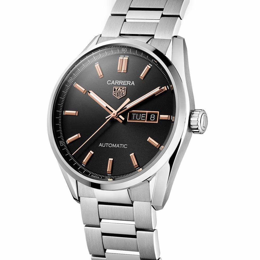 TAG Heuer Carrera Day Date 41mm Black Dial Automatic Gents Watch WBN2013.BA0640