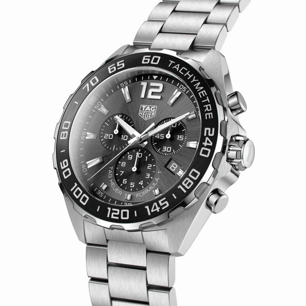 TAG Heuer Formula 1 43mm Grey Dial Quartz Chronograph Gents Watch CAZ1011.BA0842