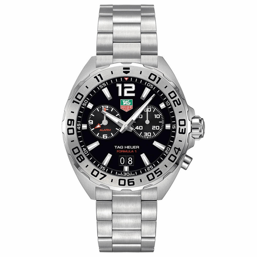 TAG Heuer Formula 1 Alarm 41mm Black Dial Quartz Gents Watch WAZ111A.BA0875