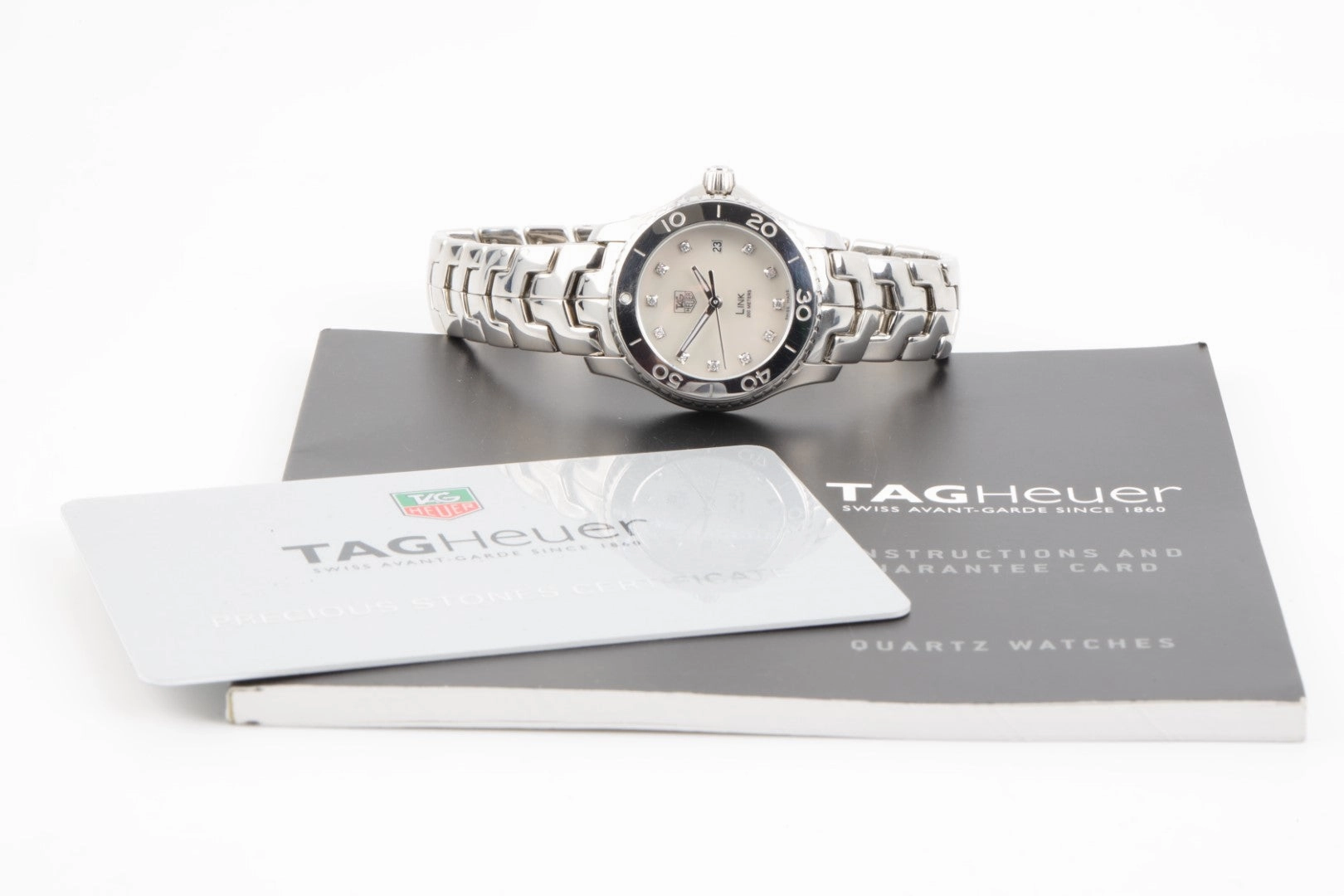 Tag Heuer Link WJ1219 27mm Ladies Watch MOP Dial Diamond Markers