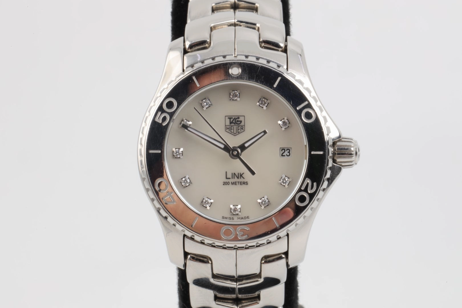 Tag Heuer Link WJ1219 27mm Ladies Watch MOP Dial Diamond Markers