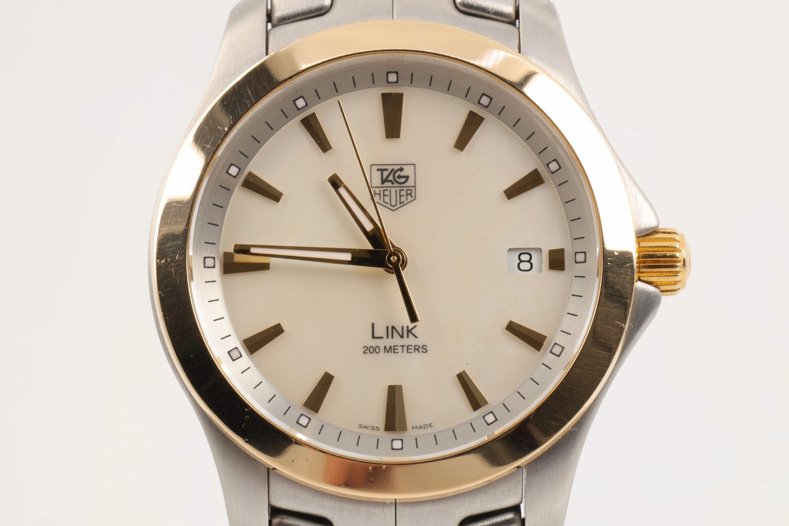 Tag Heuer Link WJF1152 Stainless Steel & 18K Yellow Gold 39mm Men's Watch