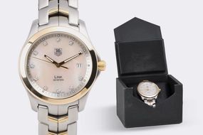 Tag Heuer Link WJF1153 Stainless Steel & 18k Yellow Gold 39mm Watch