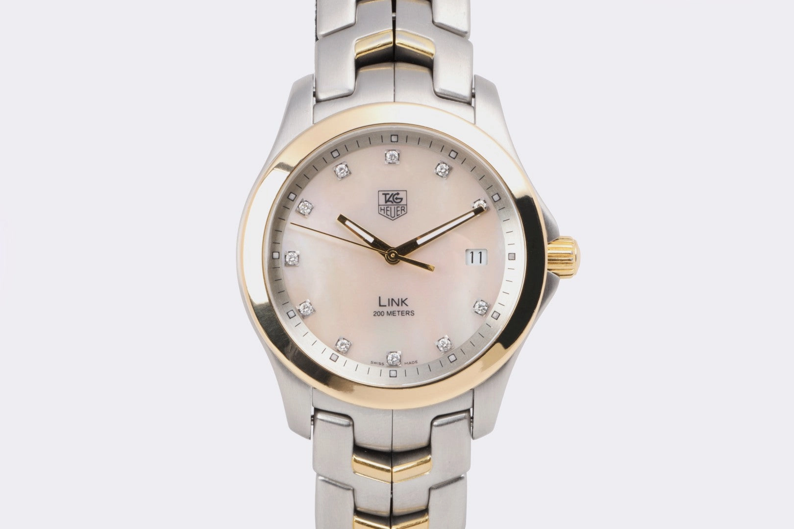 Tag Heuer Link WJF1153 Stainless Steel & 18k Yellow Gold 39mm Watch