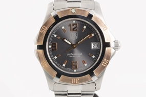 Tag Heuer Professional WN1151 Stainless Steel & 18k Rose Gold 38mm Men's Watch