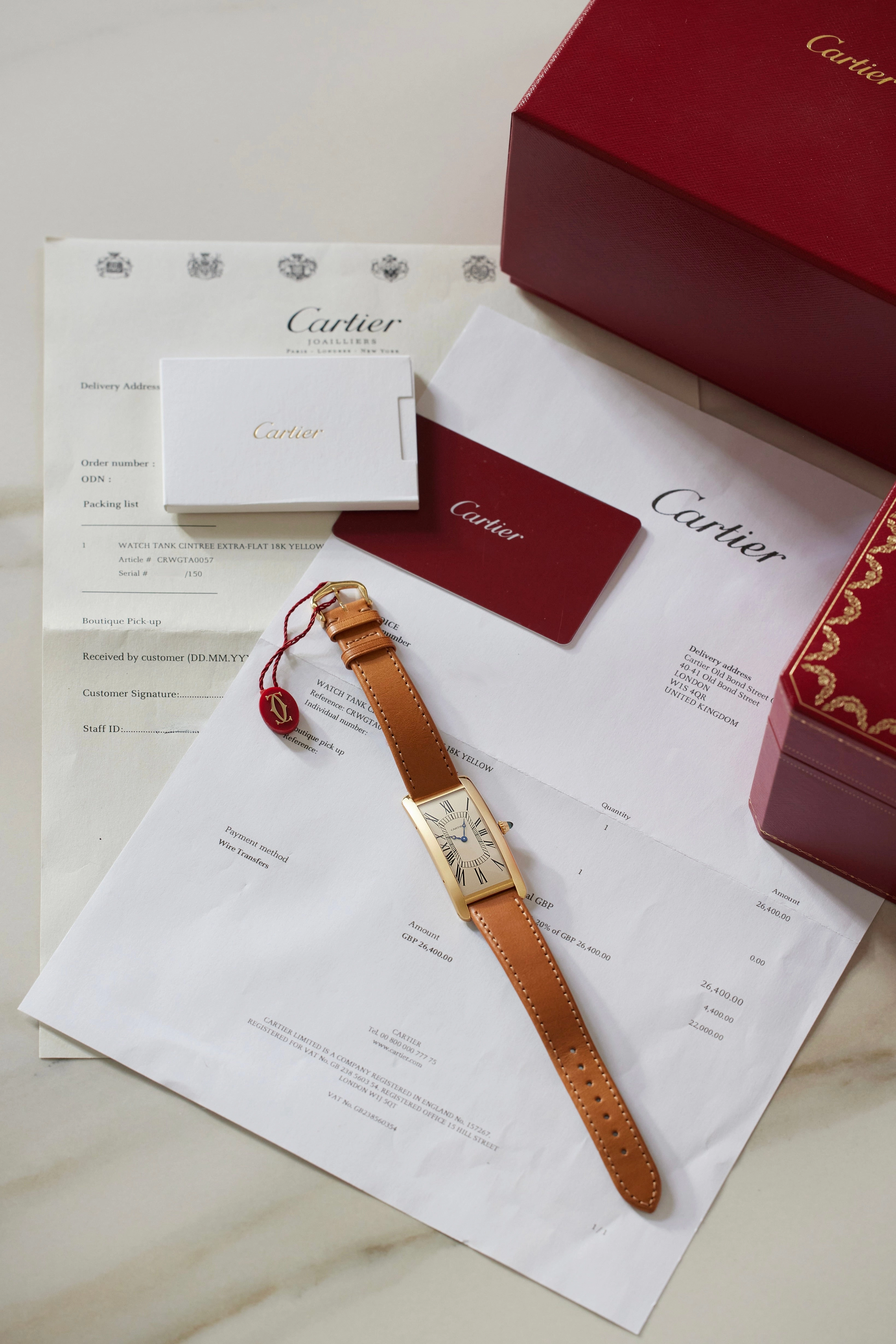 Tank Cintre | 2718 | 100th Anniversary | Yellow Gold