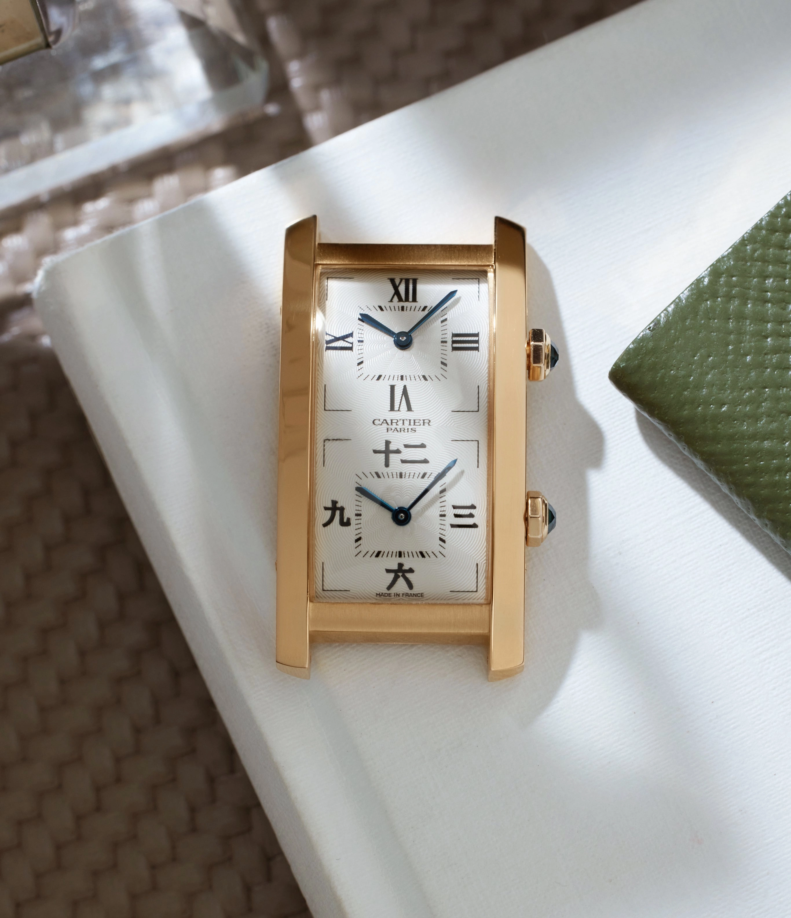 Tank Cintre | Dual Time | Rose Gold