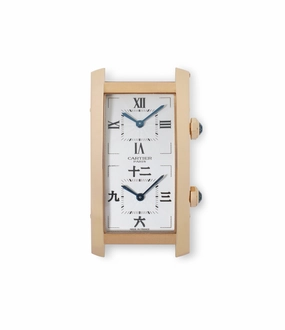 Tank Cintre | Dual Time | Rose Gold