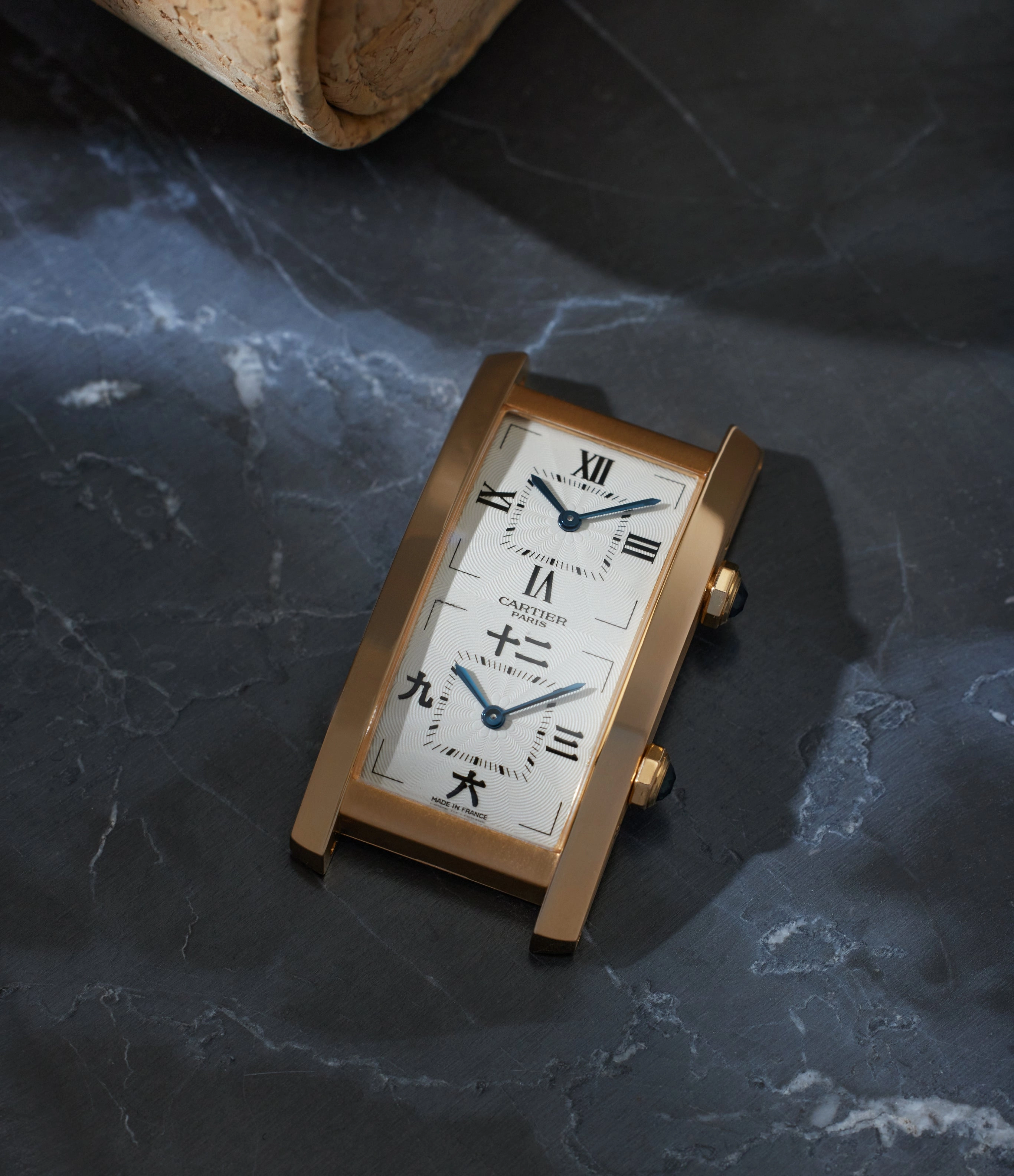 Tank Cintre | Dual Time | Rose Gold