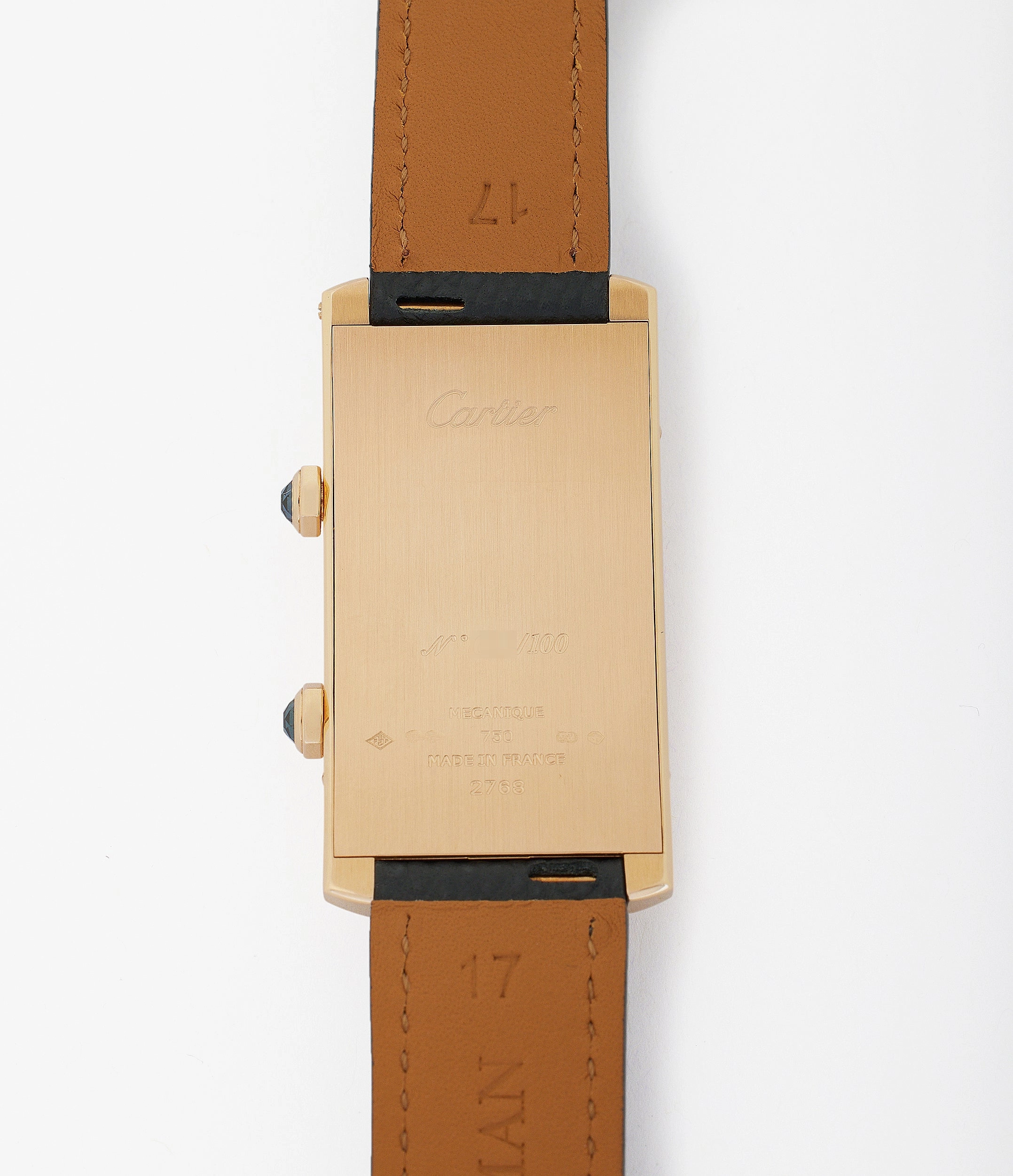 Tank Cintre | Dual Time | Rose Gold