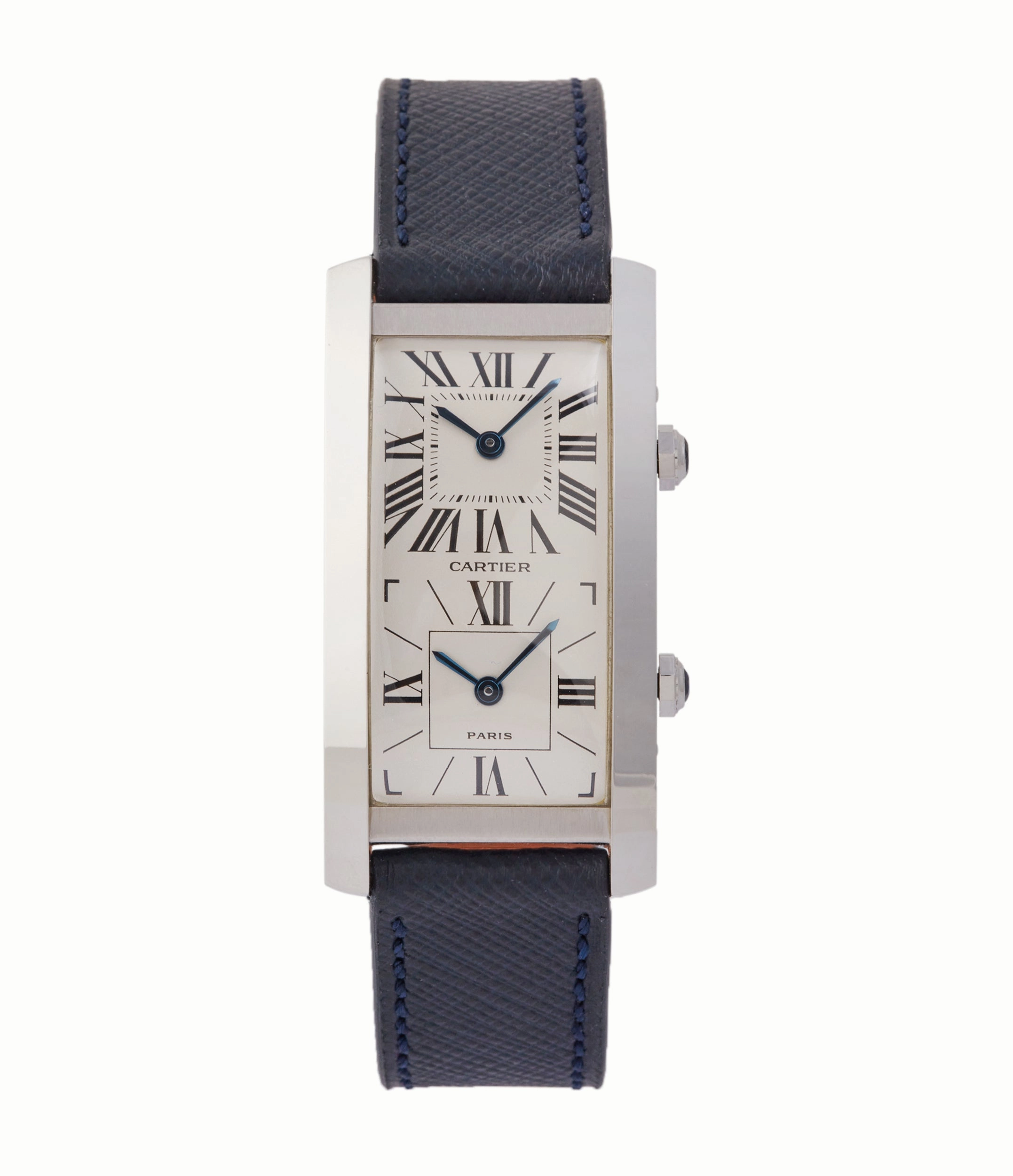 Tank Cintre | Dual-Time | White Gold