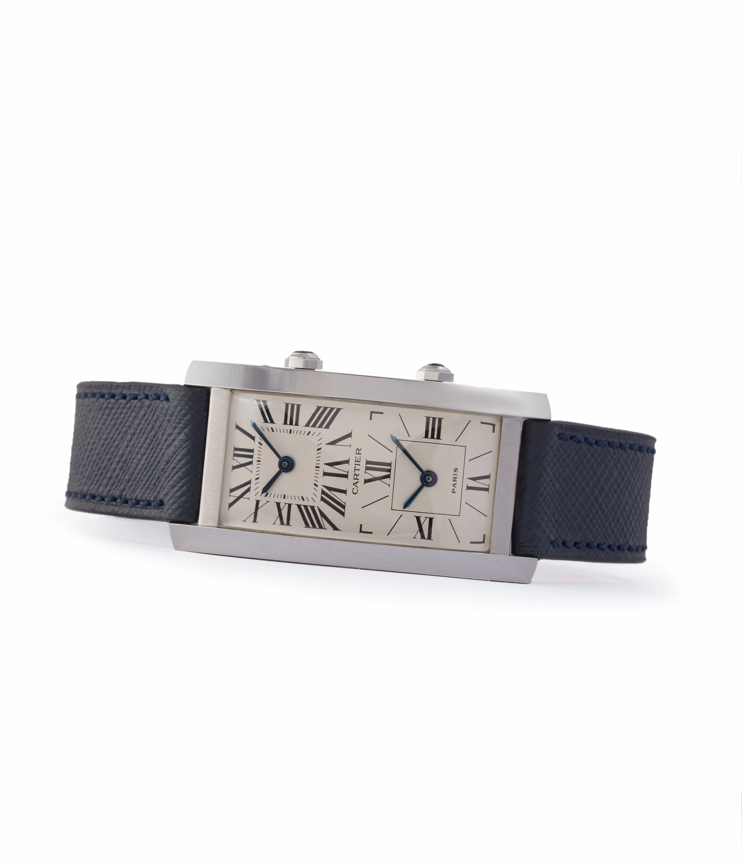 Tank Cintre | Dual-Time | White Gold