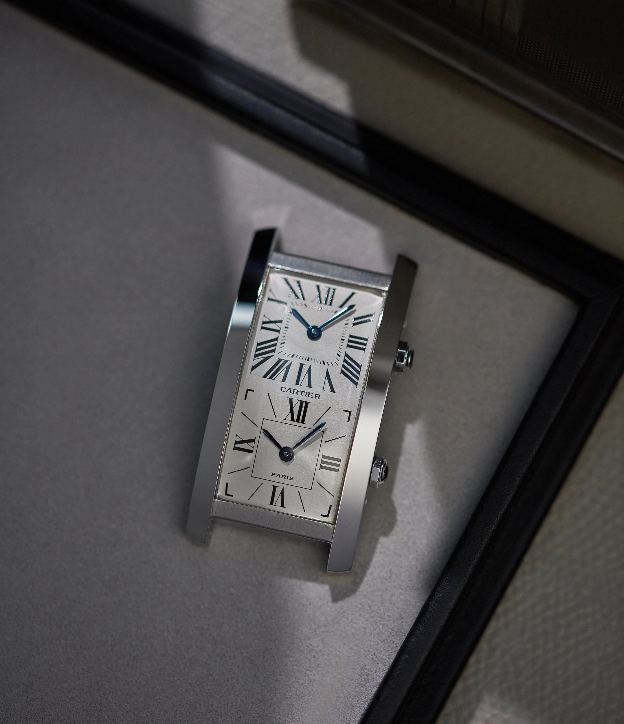 Tank Cintre | Dual-Time | White Gold