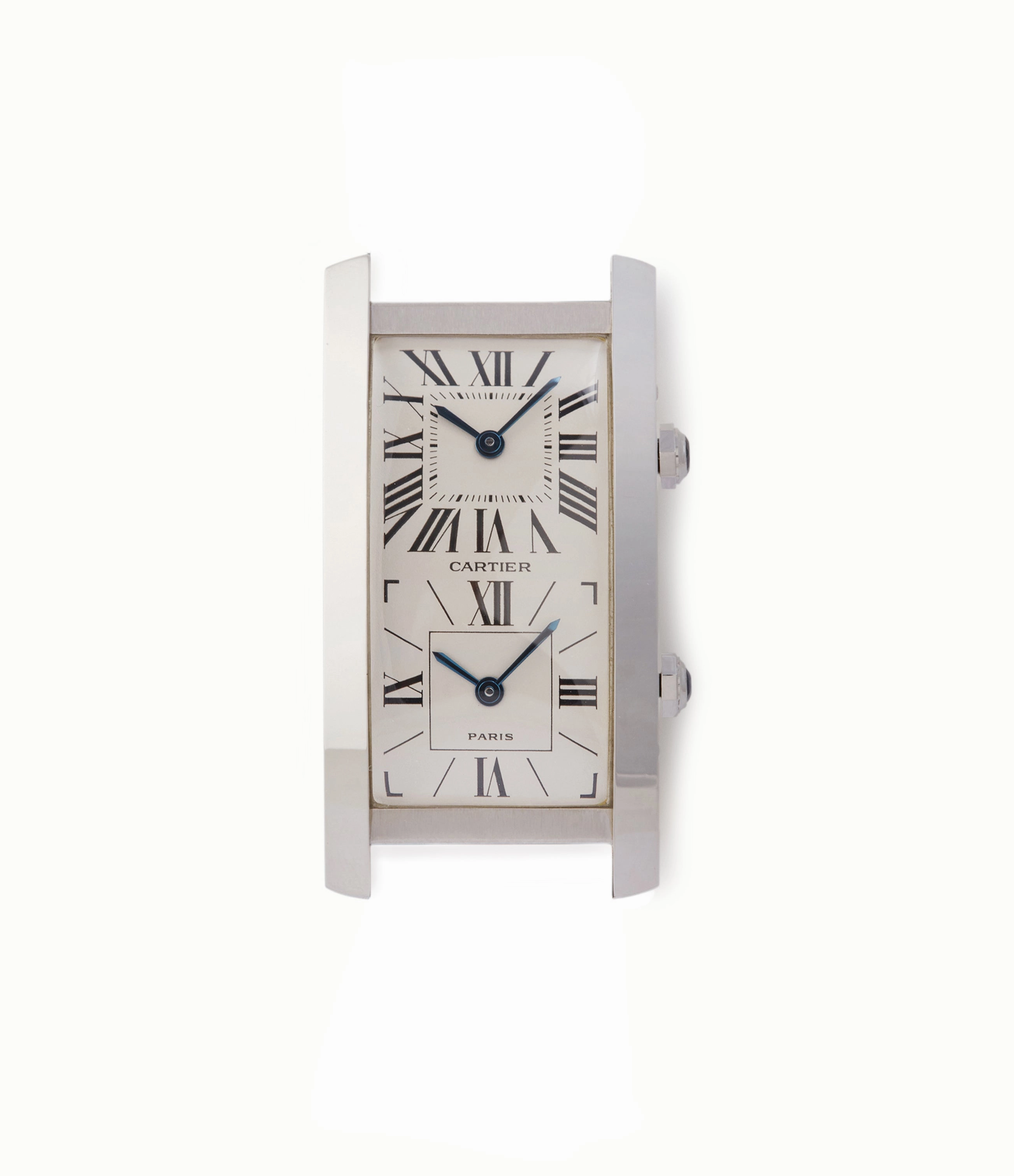Tank Cintre | Dual-Time | White Gold