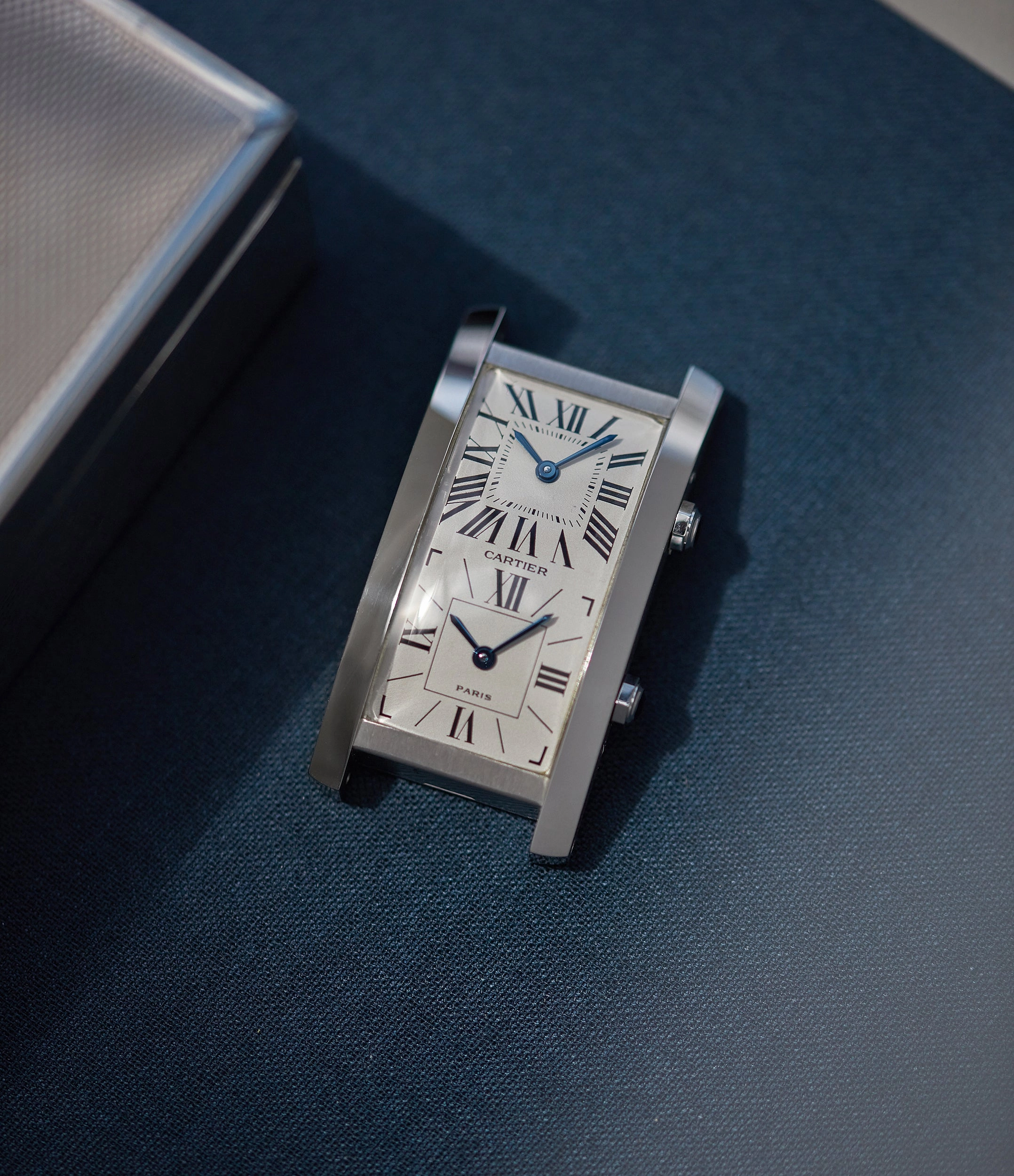 Tank Cintre | Dual-Time | White Gold