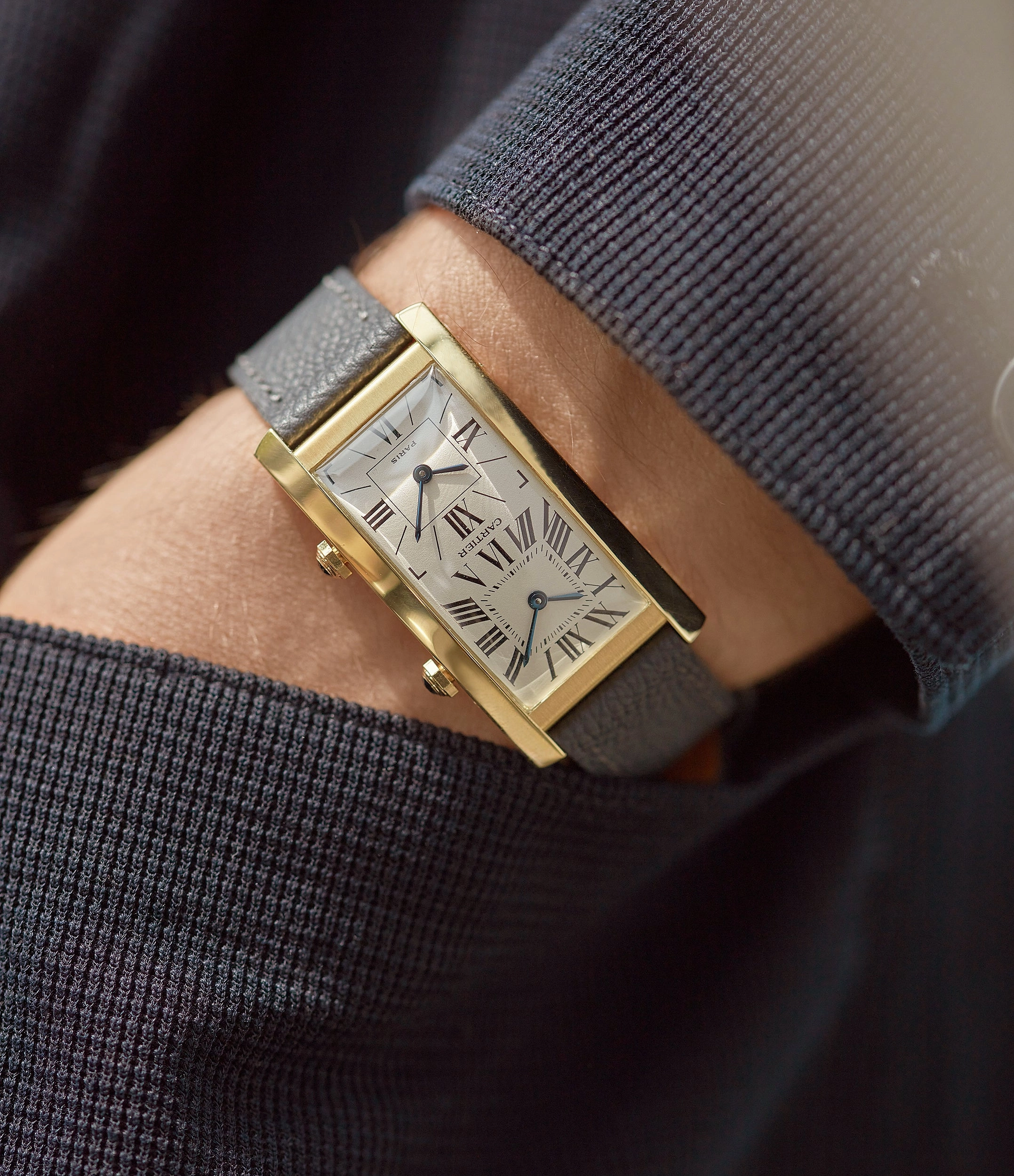 Tank Cintre | Dual-Time | Yellow Gold