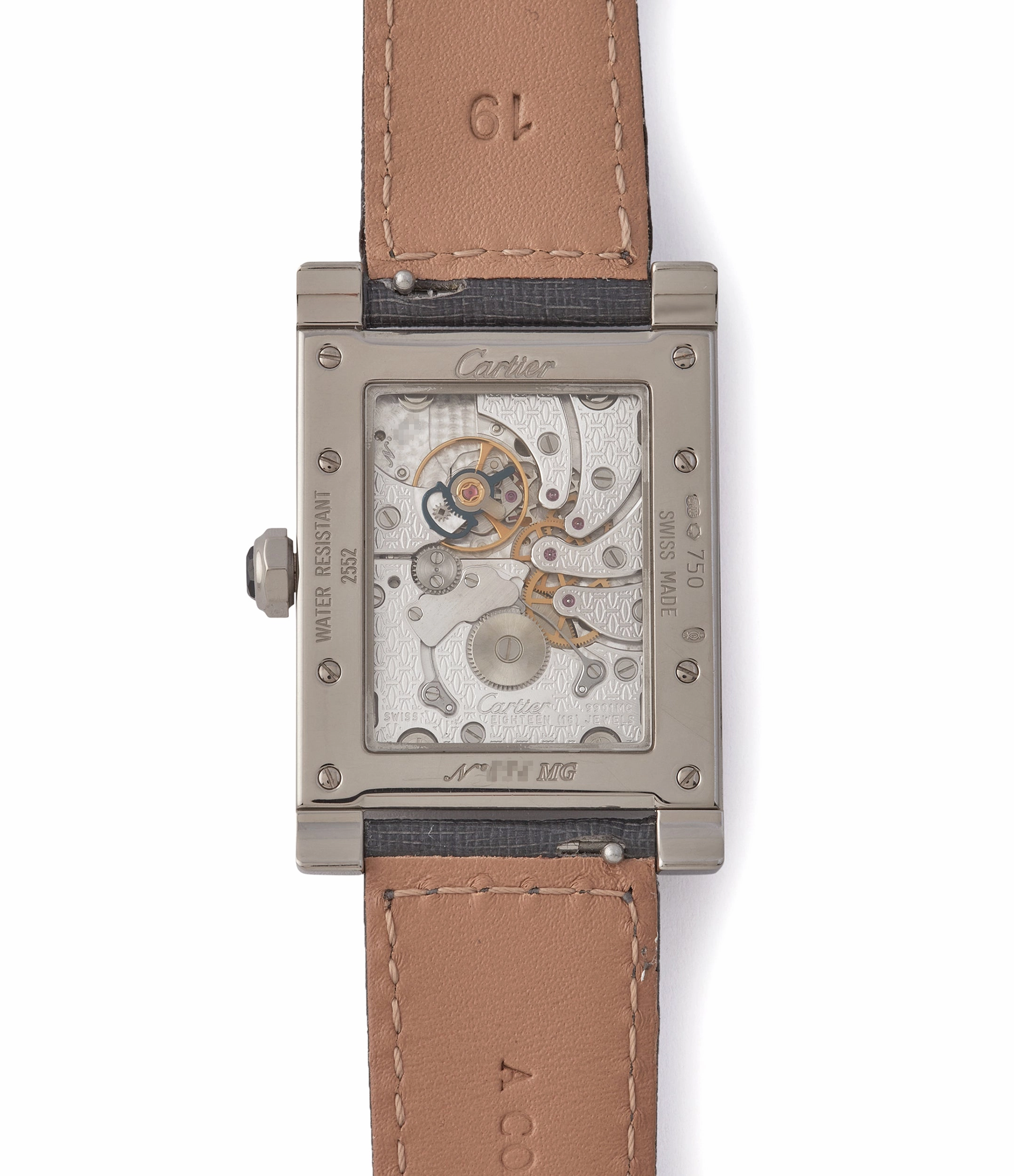 Tank  Vis | Dual-Time | White Gold